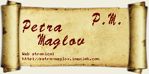 Petra Maglov vizit kartica